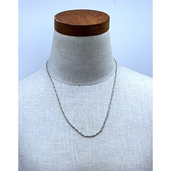 Monet Silver-Tone Twisted Rope Chain Necklace - Picture 4 of 5